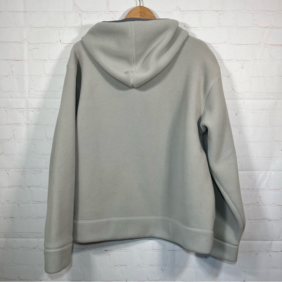 Old Navy Full Zip Hooded Fleece Jacket Mens Size Large Gray Thick Pockets - Picture 10 of 10